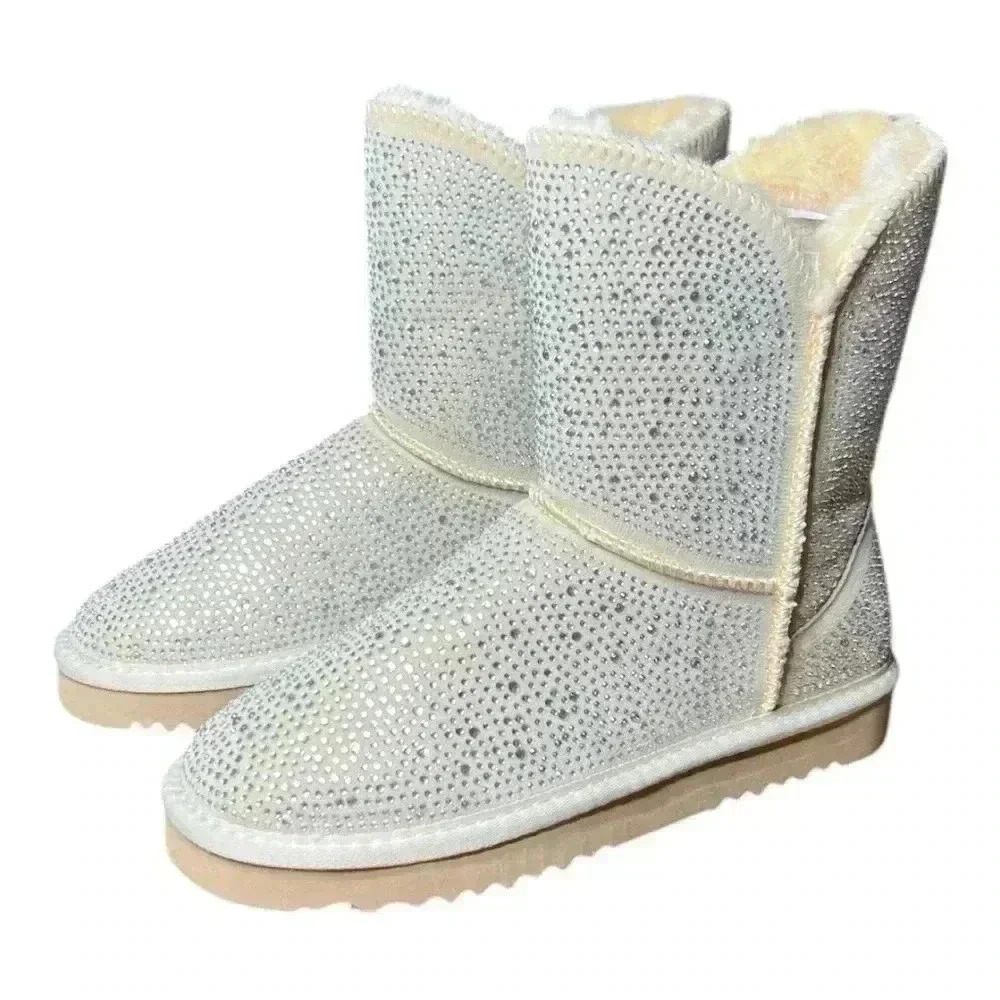 🆕INC Adrief Cream Bling Women's Boots. NWT